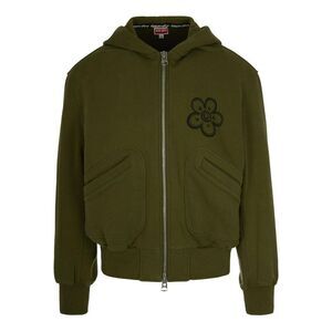 KENZO Tiger Crest Crewneck Sweater Men GREEN Sweaters & Cardigans